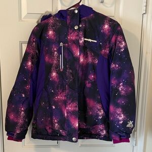 Girls Size Large (14) ZeroXposur Cosmic Purple Puffer Coat